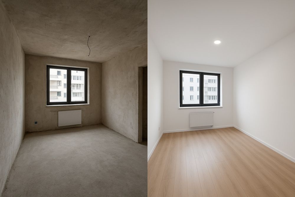 Amenajări interioare profesionale rigips, glet,lavabil,gresie,faianata