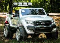 Masinuta electrica pentru 2 copii Ford Ranger 4x 45W 12V #Argintiu