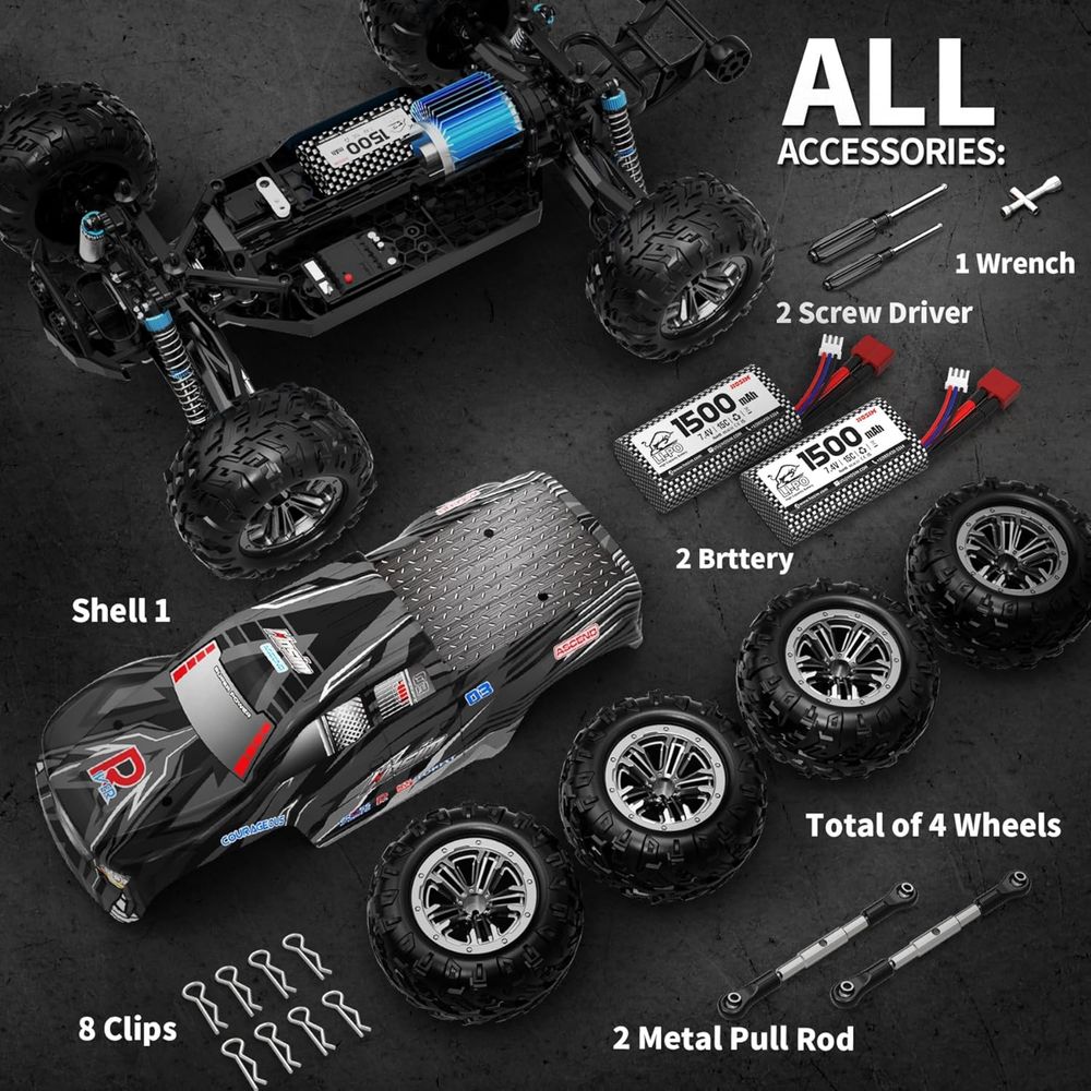 RC  1:10 Hosim RC Monster Truck 48+ KMH 4X4 Off-Road RC