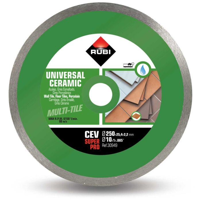 Disc diamantat Rubi CEV 250 SuperPro – 250 mm – RB30949