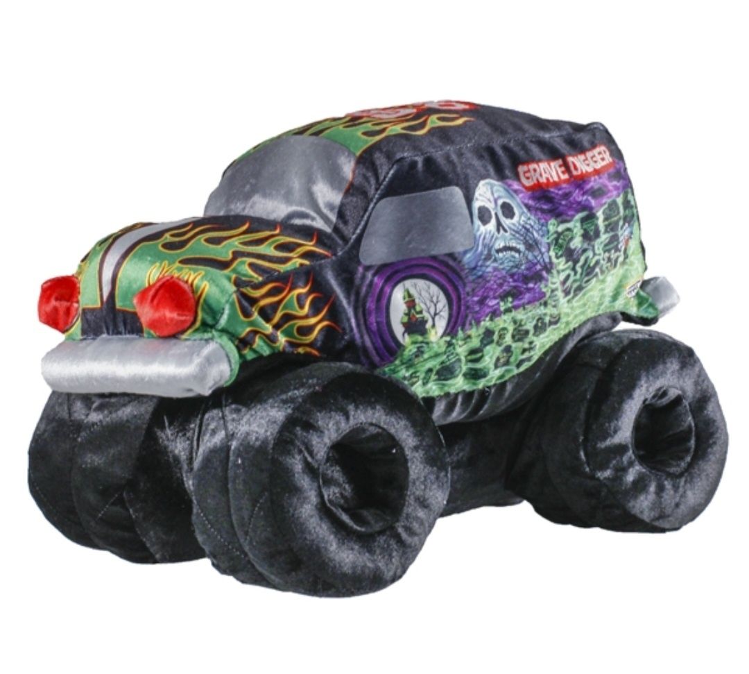 Голяма плюшена кола Monster Truck 35см, Плюшена играчка Кола Монстър