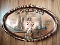 Старинный настенный сувенир New York City, привозной из США,