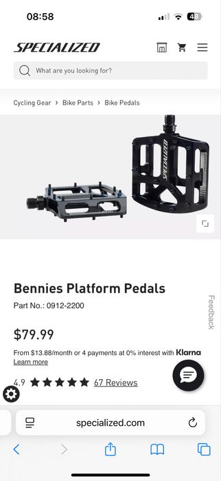 Pedale specialized bennies platform pedals