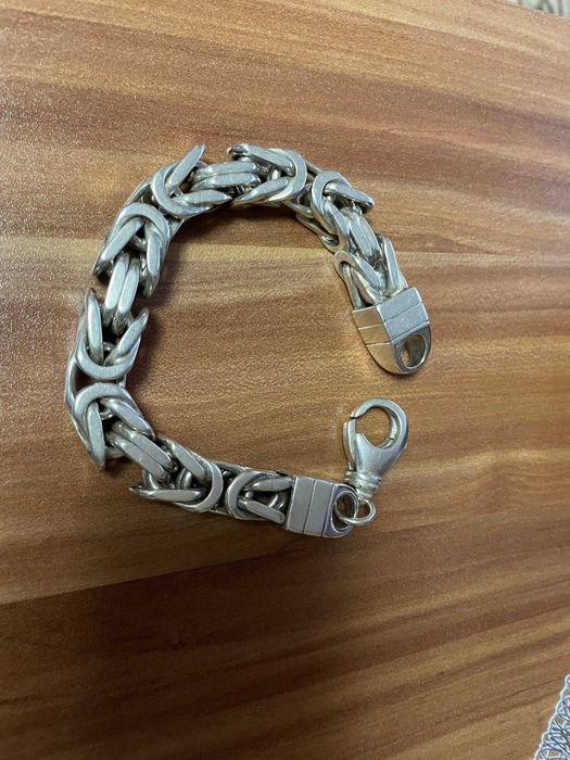 Масивна мъжка сребърна гривна 4,50лв./гр.