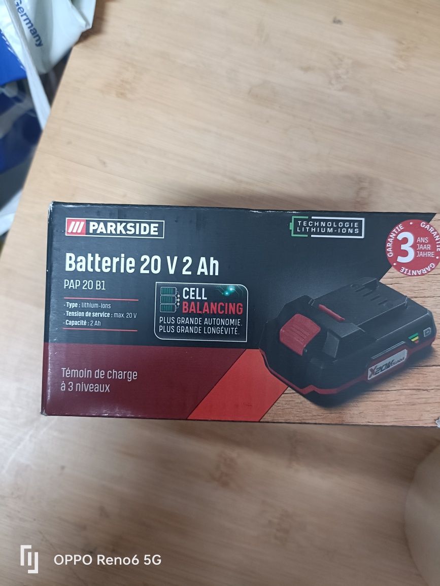 Acumulator parkside 20 V 2 ah