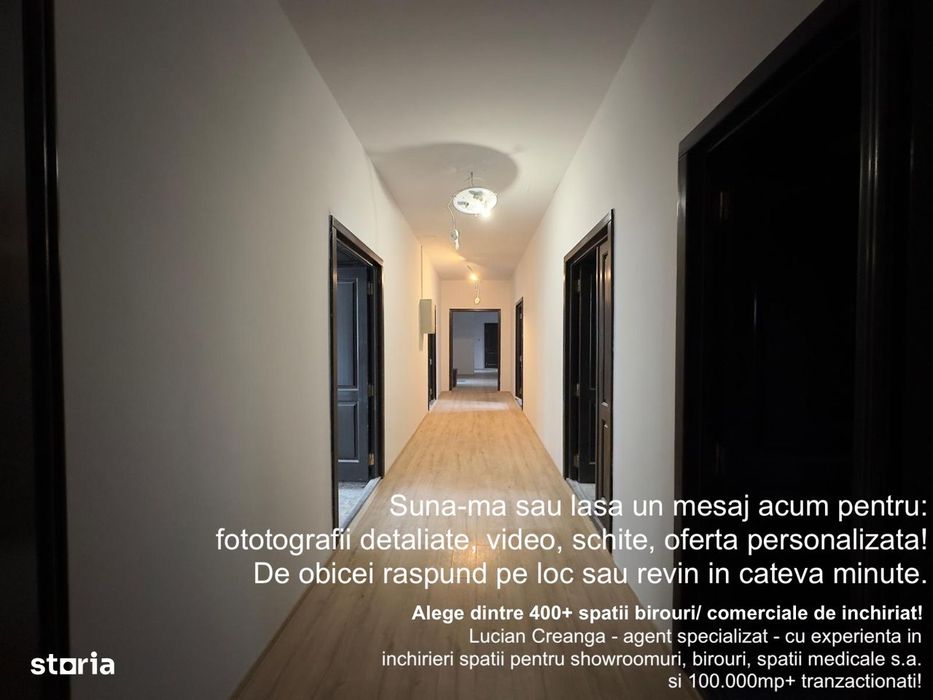 Spatii birouri de la 15mp la 100mp, centru Iasi, str. Cuza Voda
