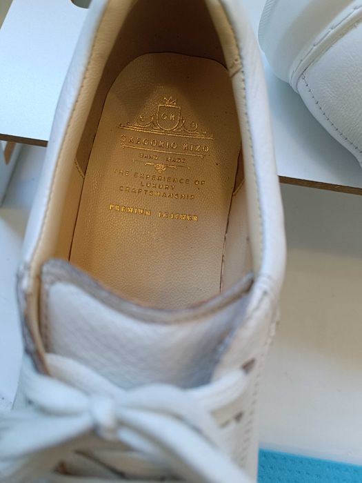 Pantofi sport casual 44 44.5 lucrati manual G. Rizo NOI piele naturala