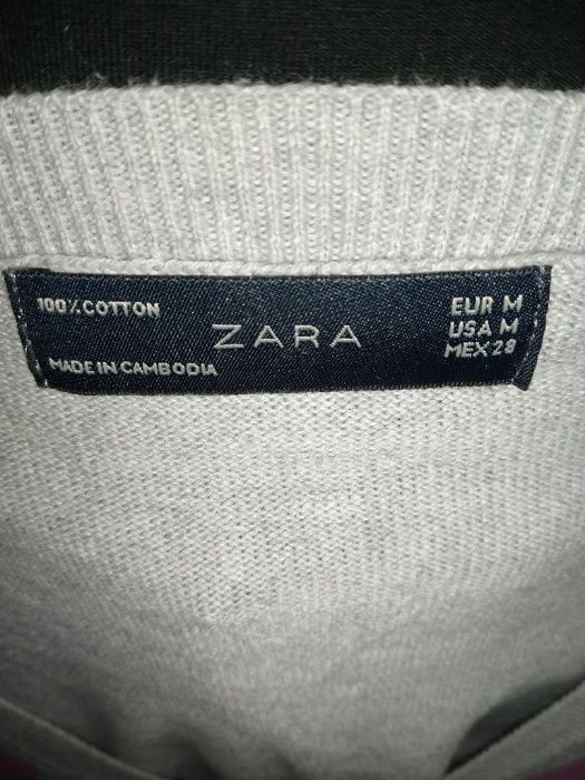 Блуза с къс ръкав и жилетка Zara / Размер М