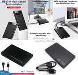 Външна Кутия за Харддиск 2.5" USB3.0 SATA HDD SSD Box Адаптер+Кабел