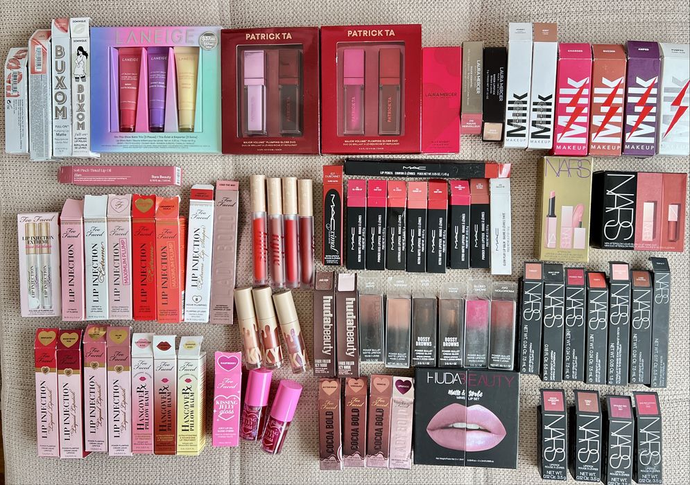 Премиум червила и гланцове Huda, Too Faced, NARS, MAC, Buxom, Kylie