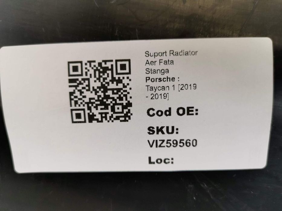 Suport Radiator Aer Fata Stanga Porsche  Taycan 1 [2019 - 2019] 2020 2