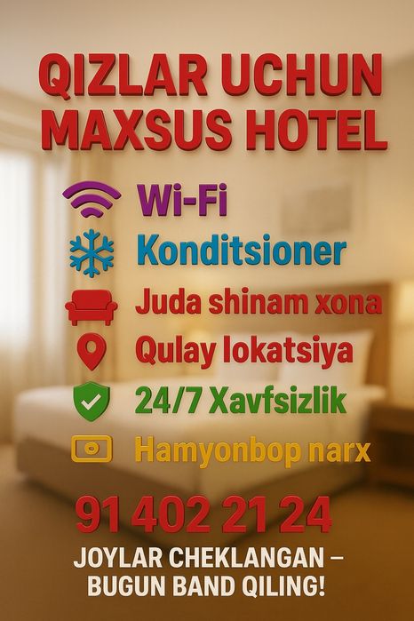 “O‘qish va yashash uchun eng yaxshi sharoit – faqat bizda!”