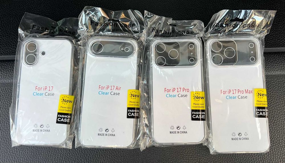 Huse transparente din silicon iPhone 17, 17 Air, 17 Pro, 17 Pro Max