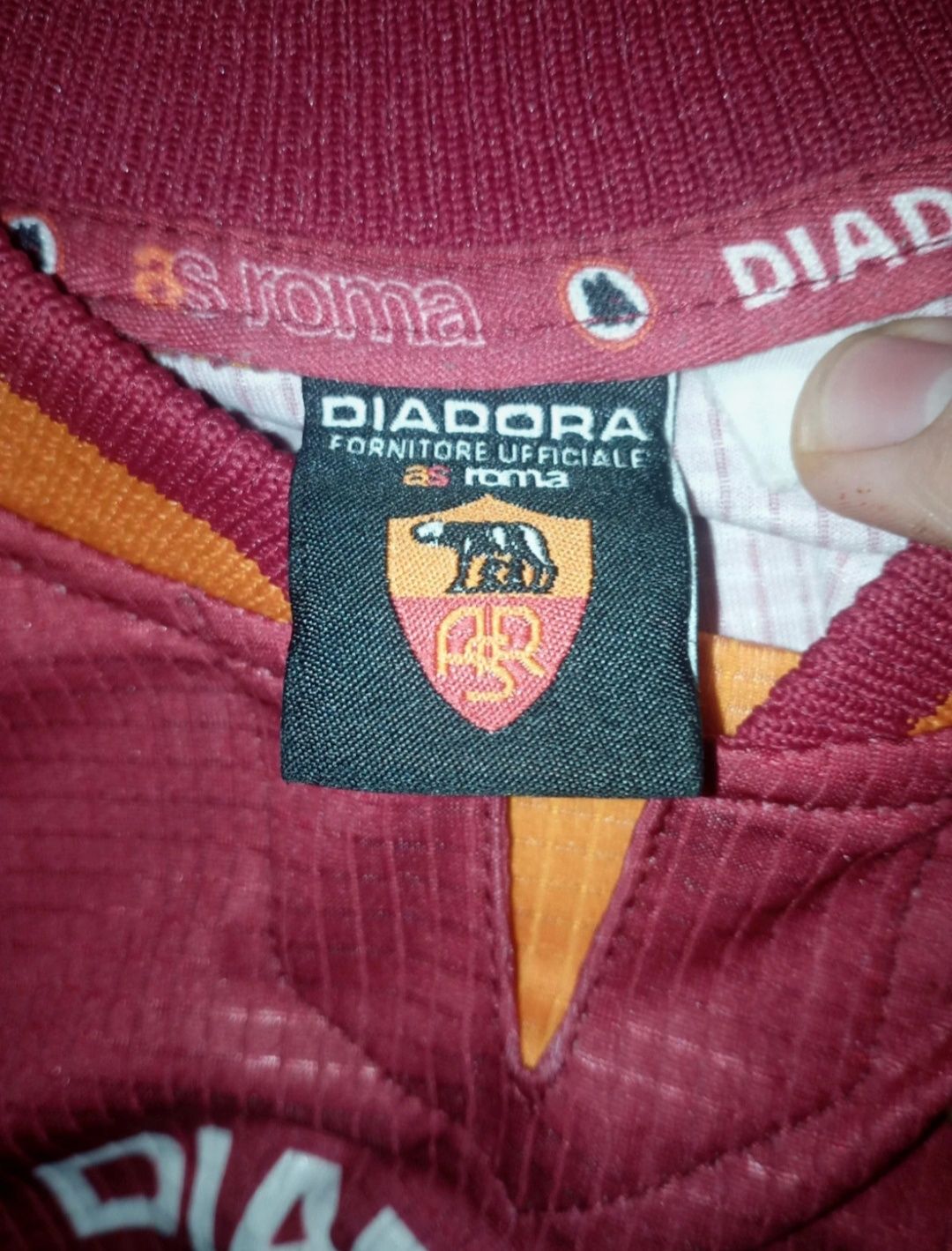 AS Roma 1997-1998 Luigi Di Biagio tricou fotbal Diadora