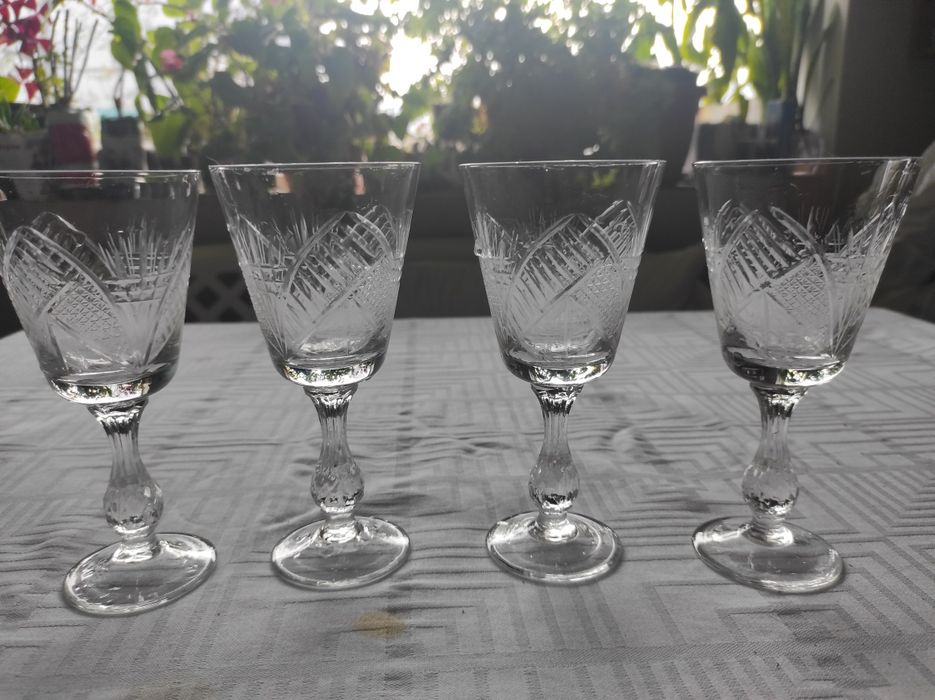 Кристален сервиз за аперитив 4 чашив