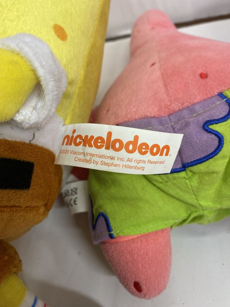 SPONGE BOB lot 2 jucării din pluș NICKELODEON