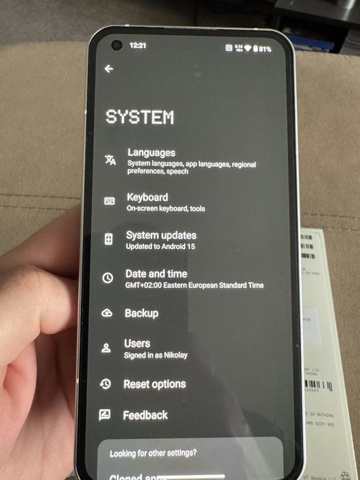 Nothing Phone 1 Whithe 256GB