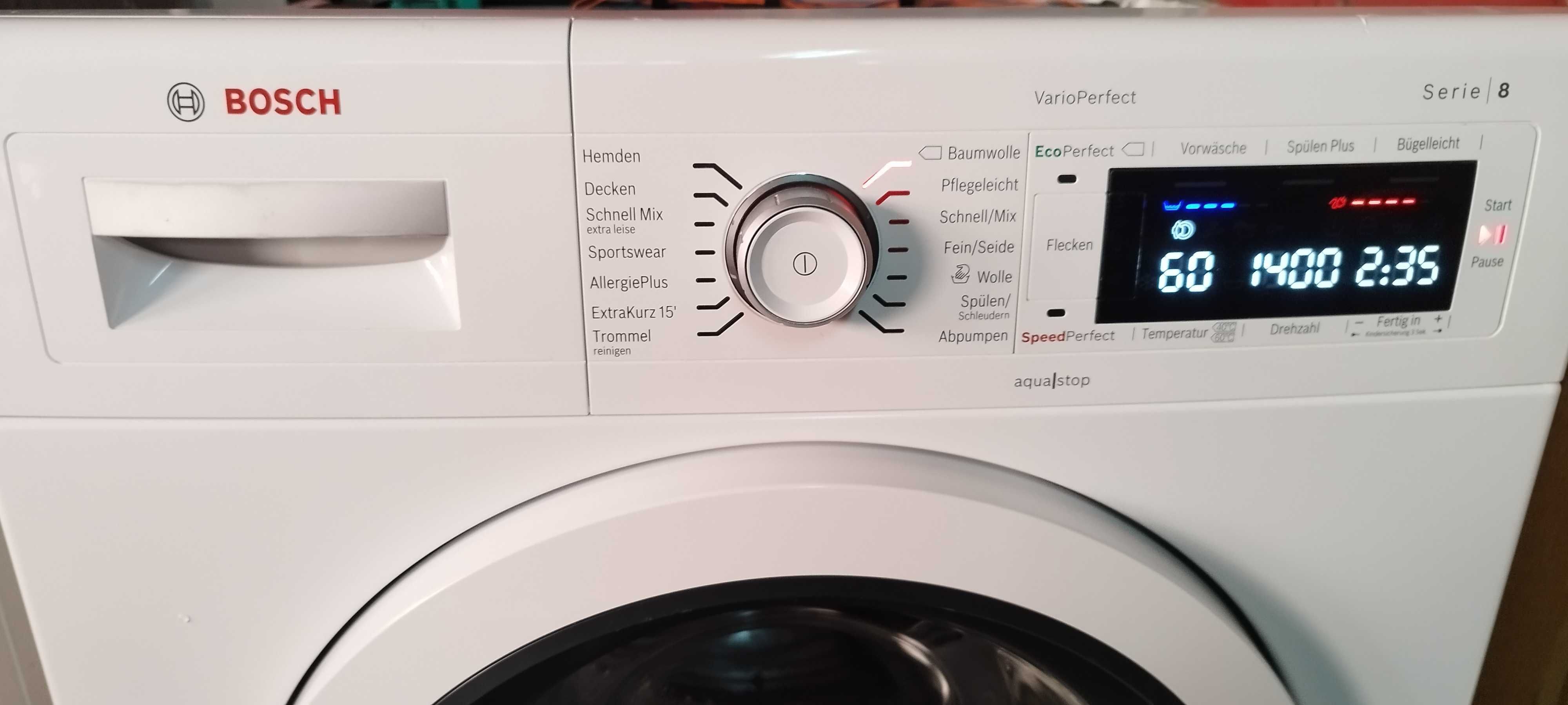 Пералня Bosch Serie 8 A+++ 9kg внос от Германия
