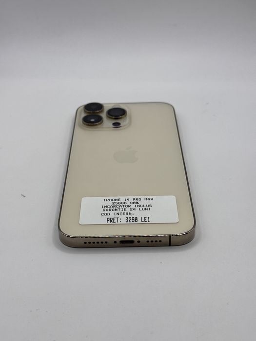 Magazin vinde iphone 14 pro max 256gb 90% garantie 24 luni