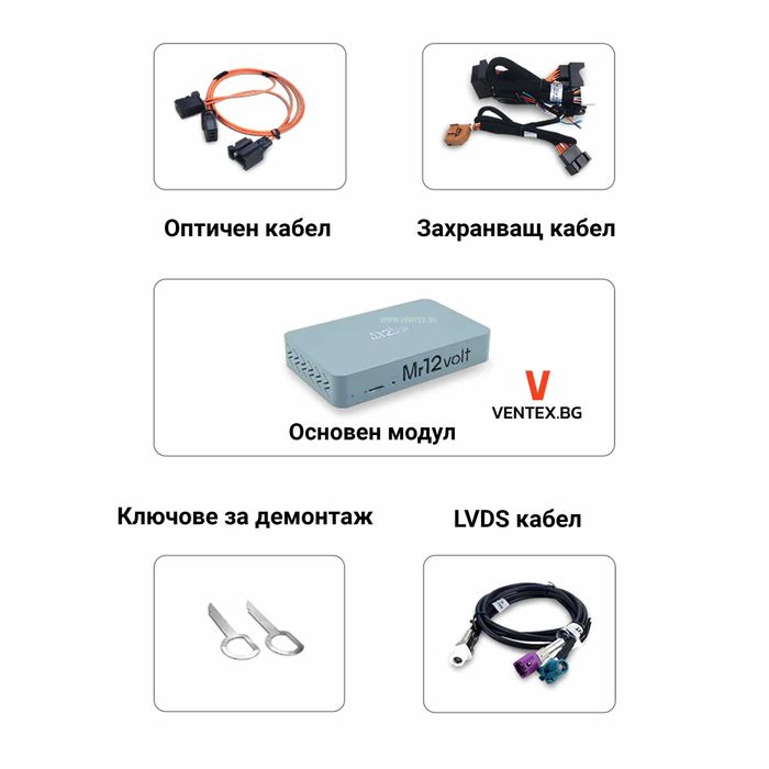 CarPlay и Android Auto интерфейс за Audi 3G - A4 A5 A6 A7 Q7 Mr12Volt