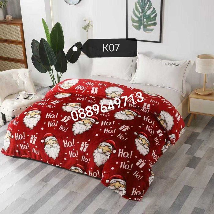 Коледни поларени одеяла