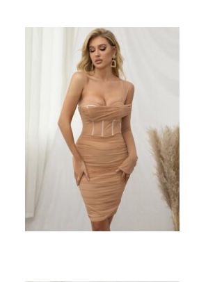 Rochie nude elegantă