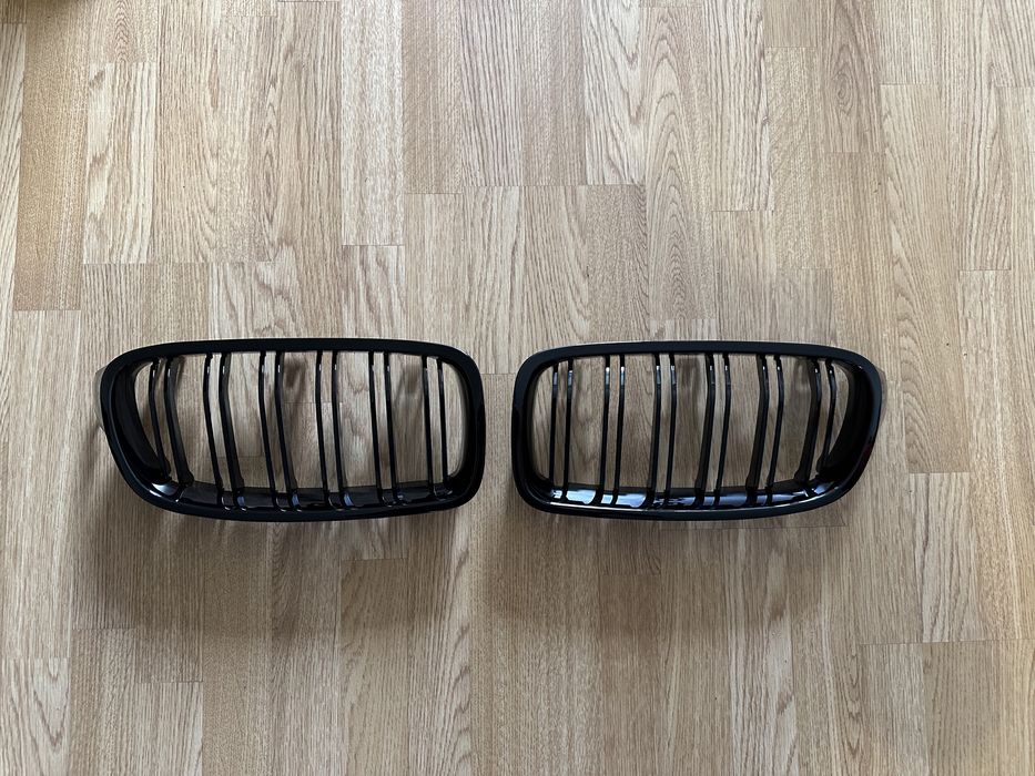 Grile duble M negre BMW Seria 3 F30 F31 2012 - 2018 negru lucios