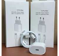 set incarcator fast charge iPhone adaptor 20w + cablu incarcare