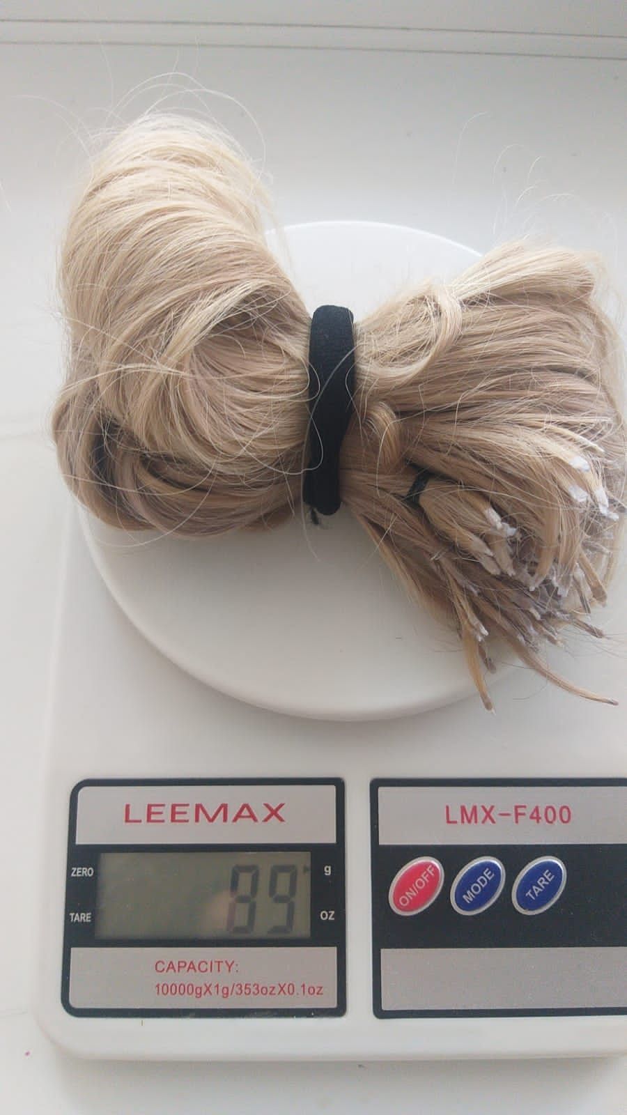 Продам натуральный волос,блонд,3 среза