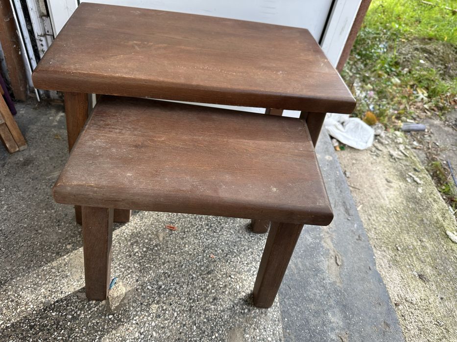 Лот дървени столчета