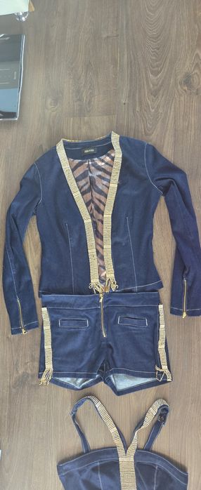 Sassofono елегантен деним костюм 3 части – размер M