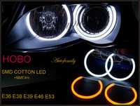 Ангелски очи+мигач Cotton LED Angel Eyes BMW E46 series 3 white+yellow