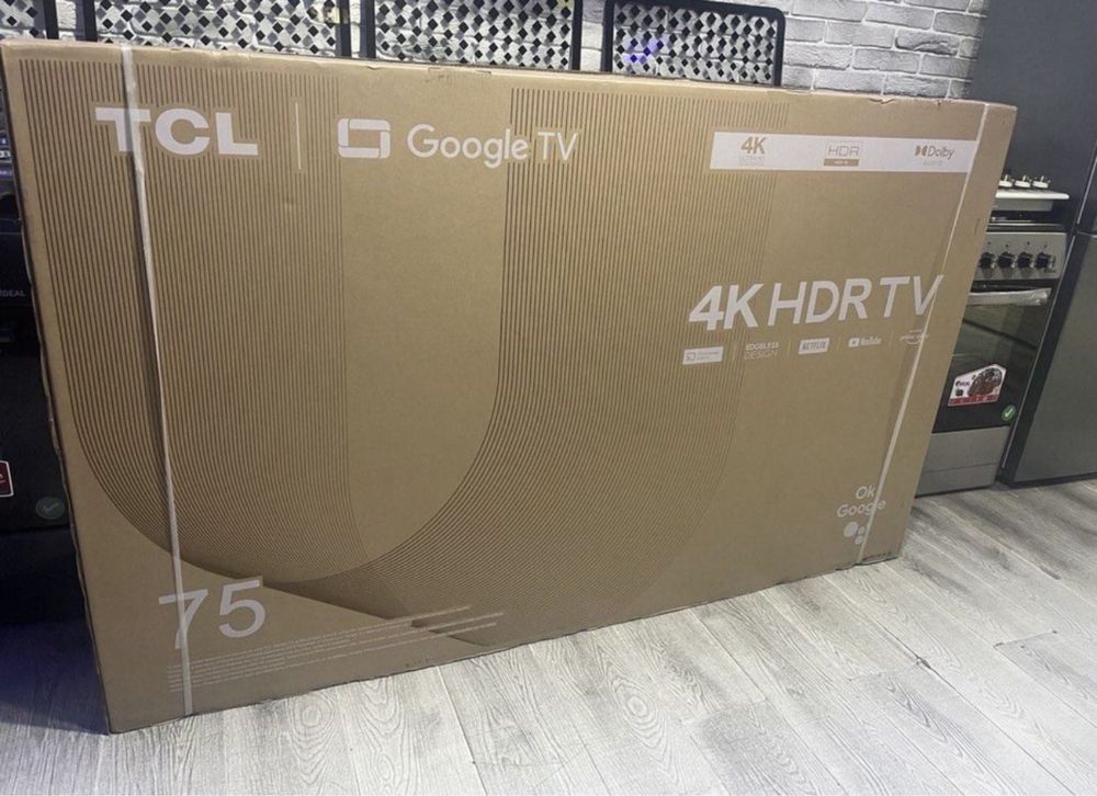 телевизор TCL 75 2023 new model smart 4К Доставка бесплатно