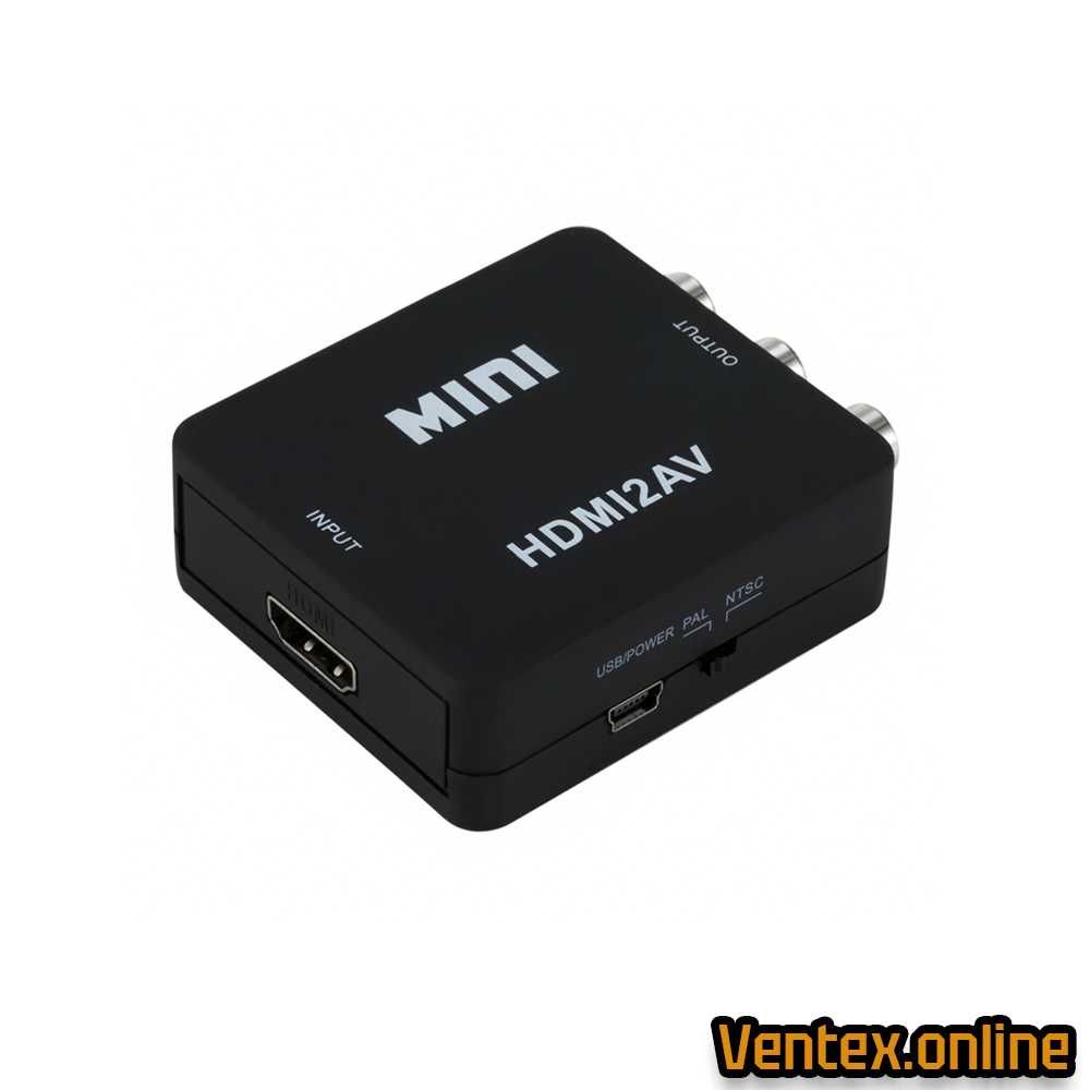 HDMI към RCA/AV 3 чинча адаптер FULL HD чинчове конвертор + Гаранция