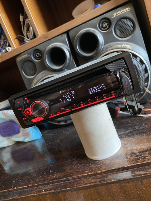 Pioneer deh-s320bt -НОВ МОДЕЛ -BLUETOOTH, USB, Aux, радио плеър cd сд