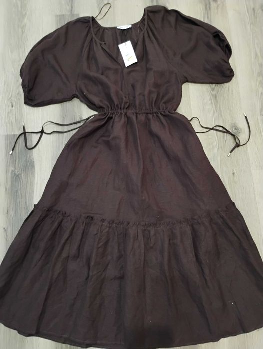 Кафява  лятна рокля