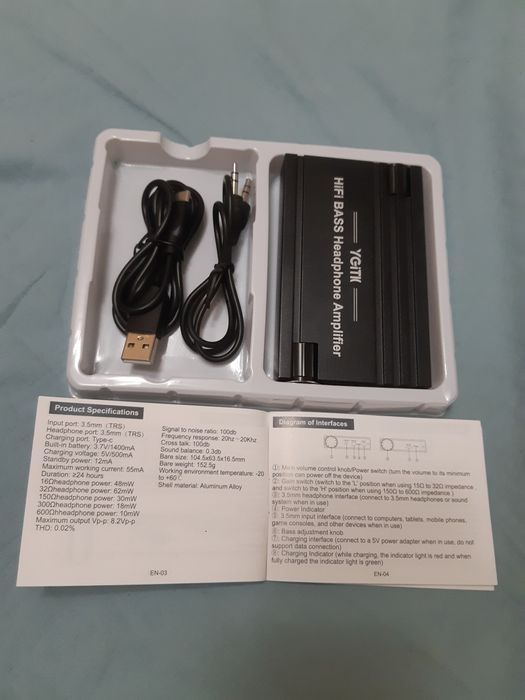 Усилвател за слушалки YGITK hi fi bass headphone amplifier