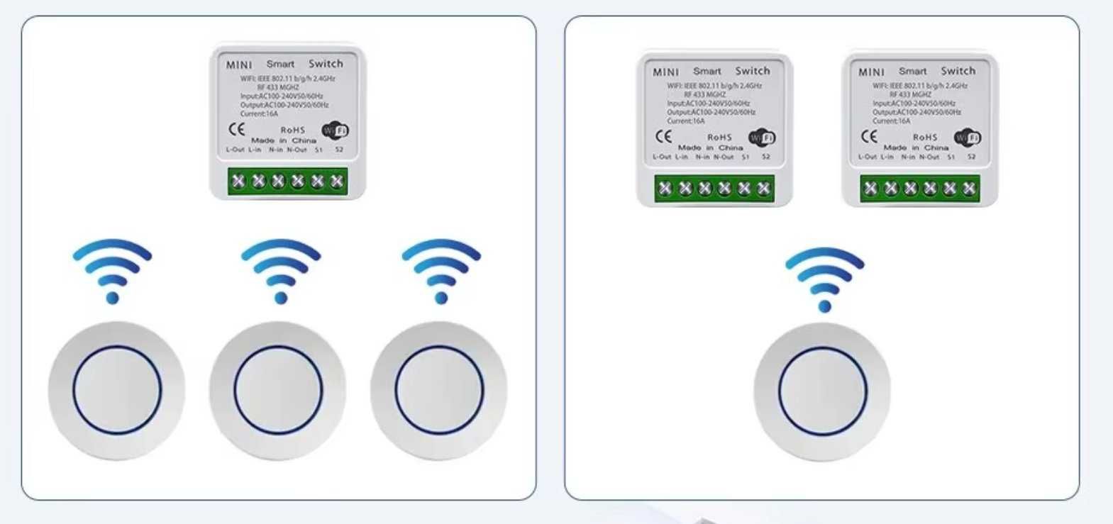 Smart Life, Tuya 16A , смарт реле със WIFI ZigBee RF433 Mhz