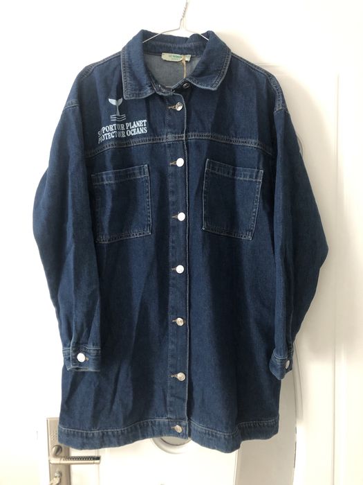 Jacheta de blugi noua, oversize, marimea L