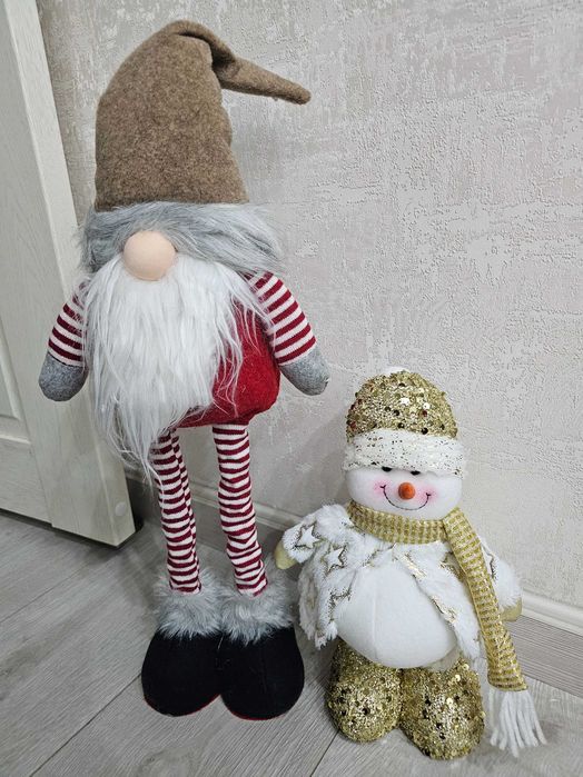 Новогоднии игрушки декоративные с телескопическими ножками