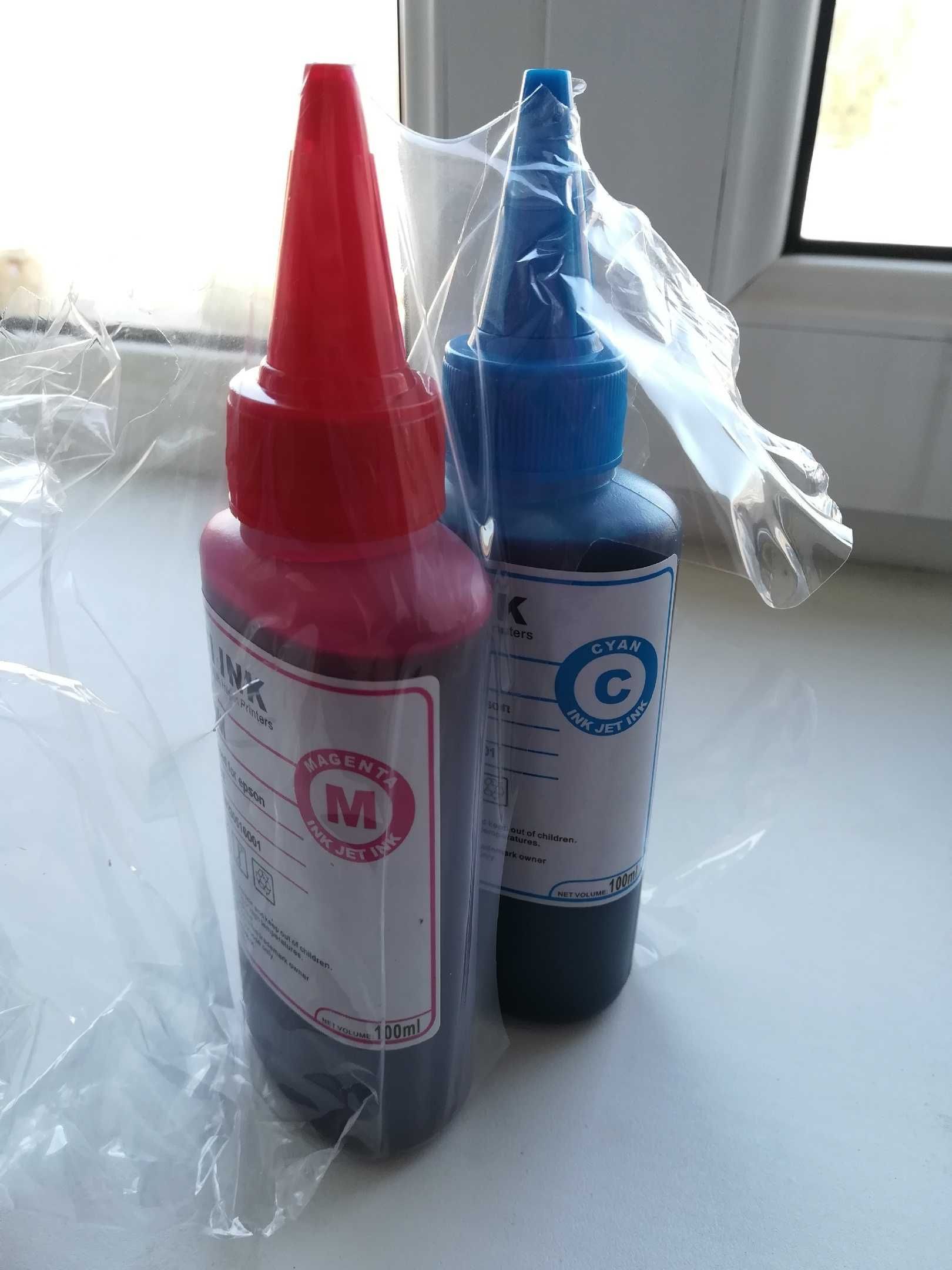 Новые краски красный и синии цвет для принтеров