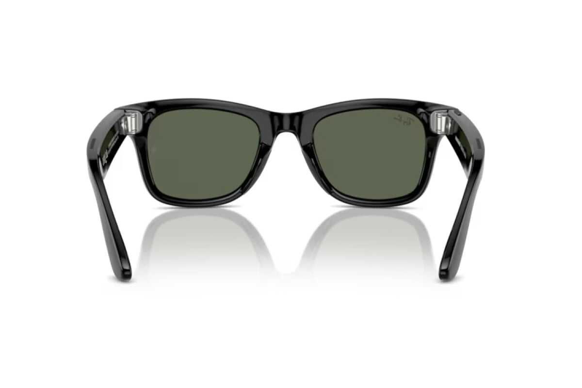 RayBan Meta Wayfarer Shiny Black / G15 Green