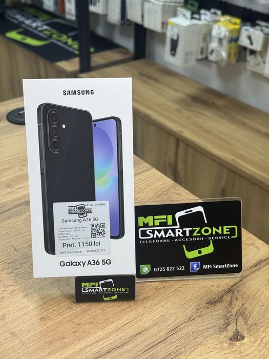 Samsung A36 5G Black 128Gb - Nou - Sigilat - Garantie 12 luni