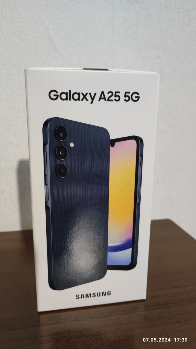 Samsung Galaxy A25 5G Blue Black, 128 GB. Новый, запечатанный.