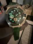 audemars piguet offshore 44mm silver green