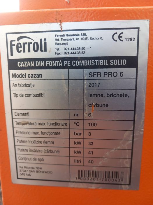 Centrala fonta Ferroli