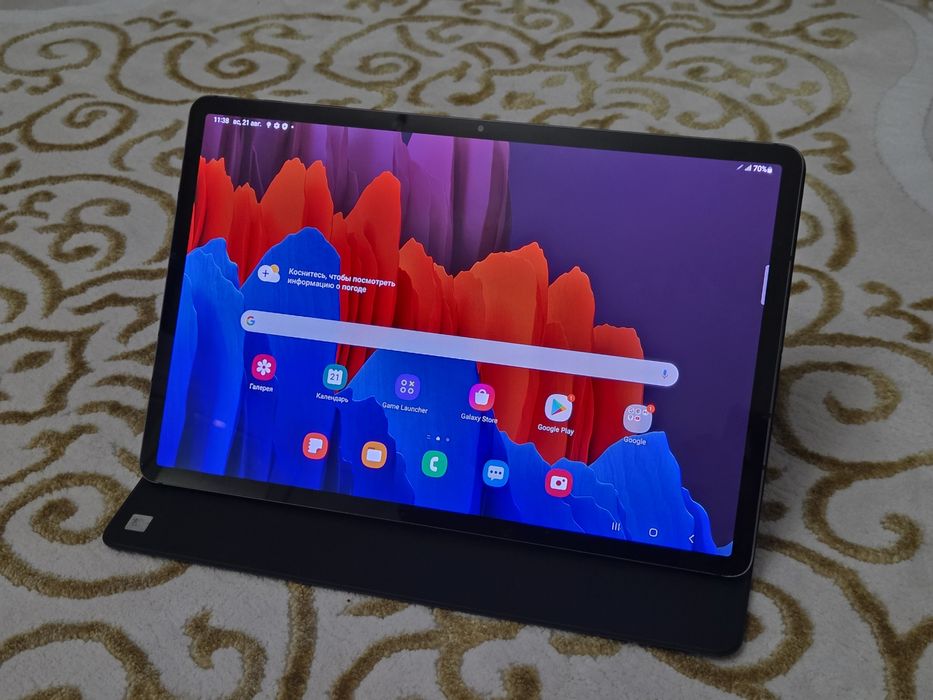 Продам планшет Samsung Tab S7+ Plus 128 gb черного цвета