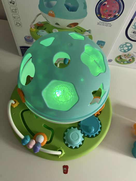 Бебешка играчка сфера Космос - сортер, формички, лабиринт, музика,