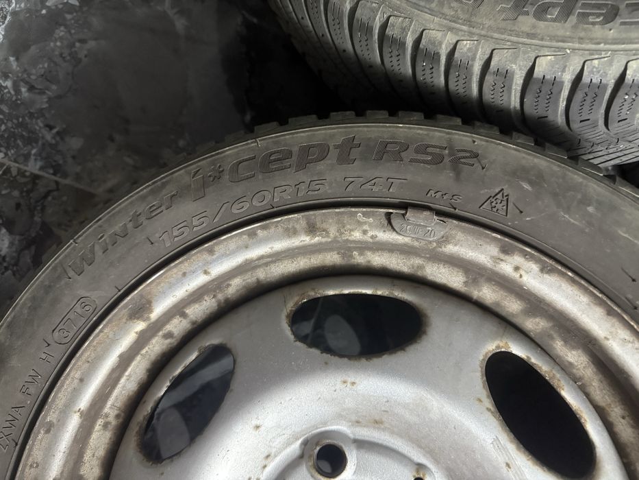 Jante de tabla cu anvelope de iarna smart fortwo