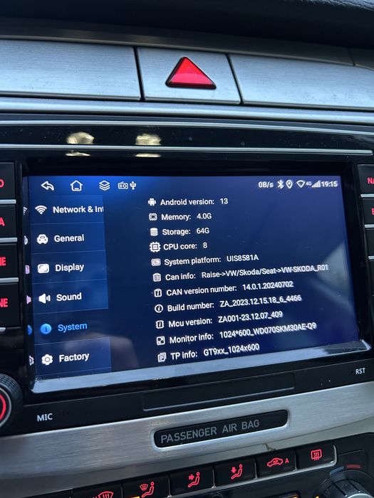 Navigatie vw, skoda, seat - android 13 - Octa core 4 gb ram